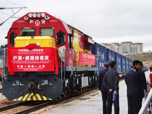 上海萬象雙向奔赴, 滬滇 瀾湄線 首趟國際貨運班列開行,東西協作共賦開放 強動能